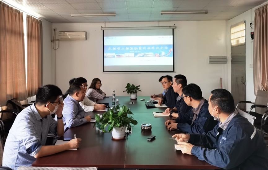 集團建模辦調(diào)研重工舾裝件標準化、自動化工作